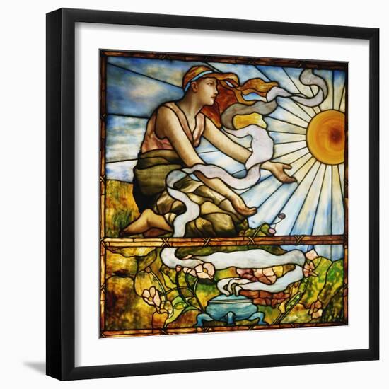 A Fine Leaded and Plate Glass Window, circa 1895-Tiffany Studios-Framed Giclee Print