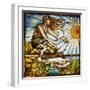 A Fine Leaded and Plate Glass Window, circa 1895-Tiffany Studios-Framed Giclee Print