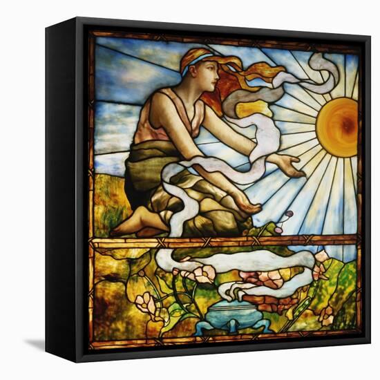 A Fine Leaded and Plate Glass Window, circa 1895-Tiffany Studios-Framed Stretched Canvas