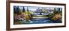 A Fine Leaded and Plated Favrile Glass Window by Tiffany Studios-null-Framed Premium Giclee Print