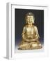 A Fine Ming Gilt-Bronze Buddha 16th Century-null-Framed Giclee Print