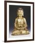 A Fine Ming Gilt-Bronze Buddha 16th Century-null-Framed Giclee Print