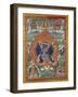 A Fine Tibetan Thang.ka Depicting Vajrabhairava with His 18 Legs and 36 Arms 18th Century-null-Framed Giclee Print