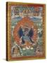 A Fine Tibetan Thang.ka Depicting Vajrabhairava with His 18 Legs and 36 Arms 18th Century-null-Stretched Canvas