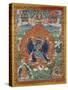 A Fine Tibetan Thang.ka Depicting Vajrabhairava with His 18 Legs and 36 Arms 18th Century-null-Stretched Canvas