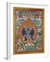 A Fine Tibetan Thang.ka Depicting Vajrabhairava with His 18 Legs and 36 Arms 18th Century-null-Framed Giclee Print