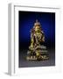 A Fine Very Rare Gilt-Bronze and Cloisonne Enamel Figure of Syamatara, Qianlong Period-null-Framed Giclee Print