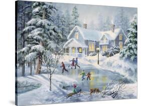 A Fine Winter's Eve-Nicky Boehme-Stretched Canvas