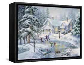 A Fine Winter's Eve-Nicky Boehme-Framed Stretched Canvas