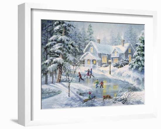 A Fine Winter's Eve-Nicky Boehme-Framed Premium Giclee Print