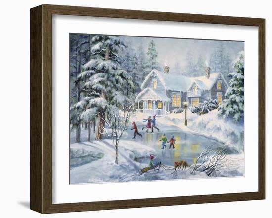 A Fine Winter's Eve-Nicky Boehme-Framed Giclee Print