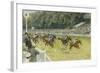 A Finish at Goodwood, 1929-Gilbert Holiday-Framed Giclee Print