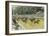 A Finish at Goodwood, 1929-Gilbert Holiday-Framed Giclee Print