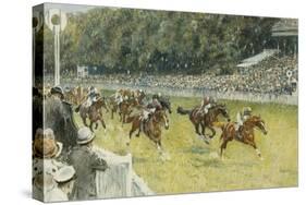 A Finish at Goodwood-Gilbert Holiday-Stretched Canvas