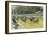 A Finish at Goodwood-Gilbert Holiday-Framed Giclee Print