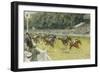 A Finish at Goodwood-Gilbert Holiday-Framed Giclee Print