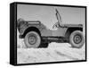 A Finished Jeep Sitting Alone-null-Framed Stretched Canvas