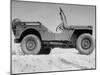 A Finished Jeep Sitting Alone-null-Mounted Photographic Print