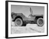 A Finished Jeep Sitting Alone-null-Framed Photographic Print