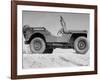 A Finished Jeep Sitting Alone-null-Framed Photographic Print