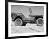 A Finished Jeep Sitting Alone-null-Framed Photographic Print