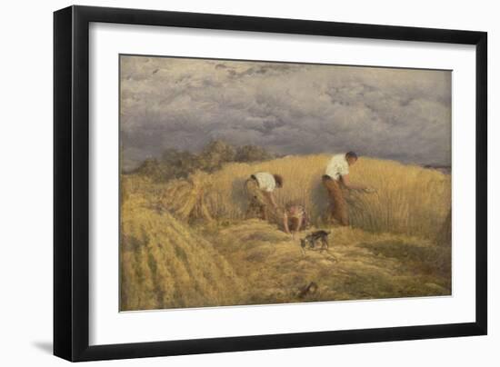 A Finished Study for 'Reaping', 1858-John Linnell-Framed Giclee Print