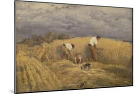 A Finished Study for 'Reaping', 1858-John Linnell-Mounted Giclee Print