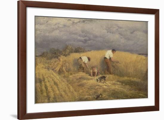 A Finished Study for 'Reaping', 1858-John Linnell-Framed Giclee Print