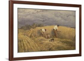 A Finished Study for 'Reaping', 1858-John Linnell-Framed Giclee Print