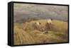 A Finished Study for 'Reaping', 1858-John Linnell-Framed Stretched Canvas