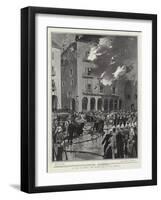 A Fire at Corfu, the Handy Man to the Rescue-Frederic De Haenen-Framed Giclee Print