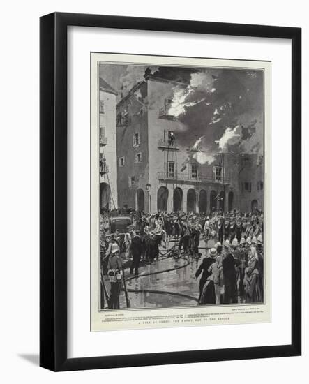 A Fire at Corfu, the Handy Man to the Rescue-Frederic De Haenen-Framed Giclee Print