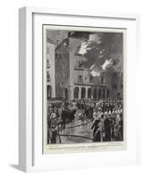 A Fire at Corfu, the Handy Man to the Rescue-Frederic De Haenen-Framed Giclee Print