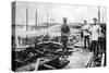 A Fire Damaged Prison Camp in Germany, World War I, 1915-null-Stretched Canvas