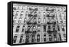 A Fire Escape of an Apartment Building in New York City-kasto-Framed Stretched Canvas