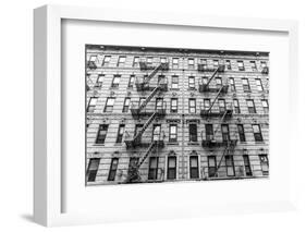 A Fire Escape of an Apartment Building in New York City-kasto-Framed Photographic Print