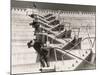 A Fire Escape on a Dam-null-Mounted Photographic Print