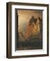 A Fire in Drury Lane by the Cock and Magpie-Henry George Hine-Framed Giclee Print