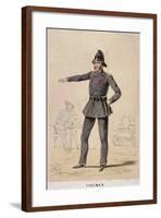 A Fireman, 1855-Day & Son-Framed Giclee Print