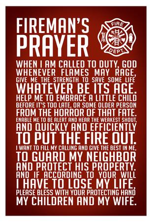 'A Fireman's Prayer Art Print Poster' Photo | AllPosters.com