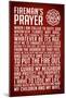 A Fireman's Prayer Art Print Poster-null-Mounted Poster