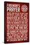 A Fireman's Prayer Art Print Poster-null-Stretched Canvas