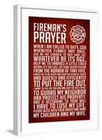 A Fireman's Prayer Art Print Poster-null-Framed Art Print