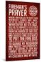 A Fireman's Prayer Art Print Poster-null-Mounted Art Print