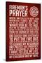 A Fireman's Prayer Plastic Sign-null-Stretched Canvas