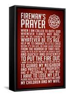 A Fireman's Prayer Plastic Sign-null-Framed Stretched Canvas