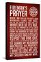 A Fireman's Prayer Plastic Sign-null-Stretched Canvas