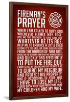 A Fireman's Prayer Plastic Sign-null-Framed Art Print