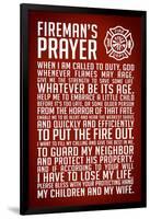 A Fireman's Prayer Plastic Sign-null-Framed Art Print