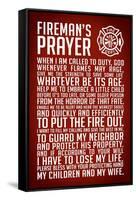 A Fireman's Prayer Plastic Sign-null-Framed Stretched Canvas